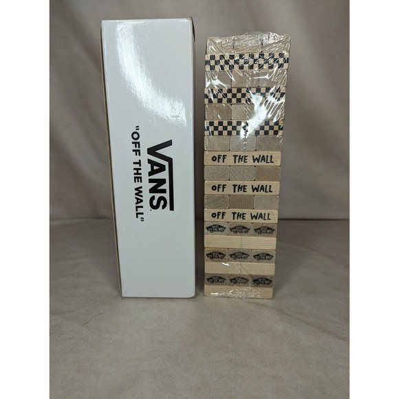 Vans Off The Wall Family Exclusive Stacking Game Wooden Blocks - Picture 1 of 4